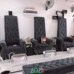 Thiết kế tiệm nail vàng – Sofa Zoza dẫn đầu thương hiệu Việt